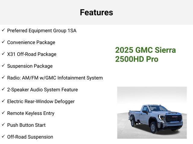 Photo of 2025 White GMC Sierra 2500