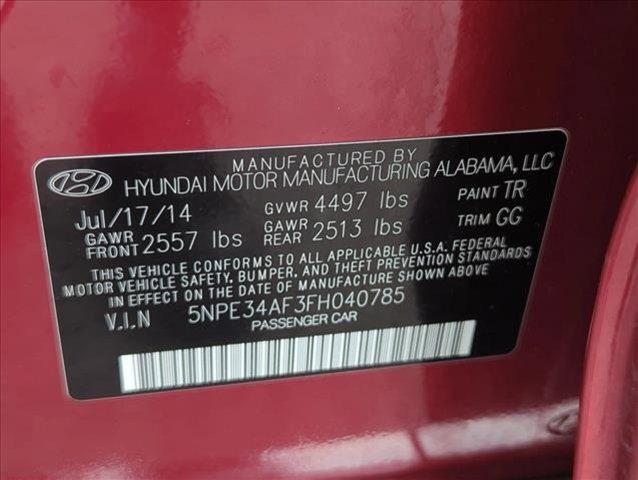 Photo of 2015 Venetian Red Hyundai SONATA