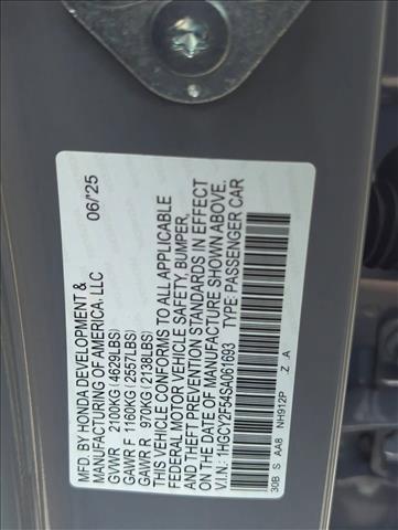 Photo of 2025 Urban Gray Pearl Honda Accord Hybrid