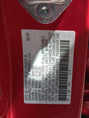 Photo of 2025 Rallye Red Honda Civic