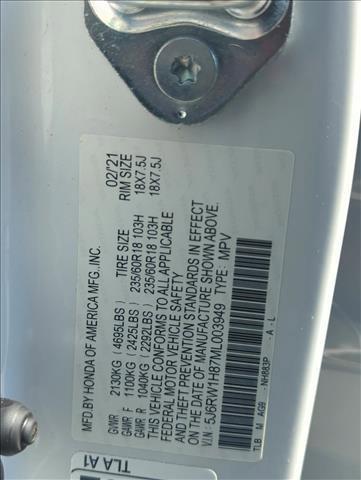 Photo of 2021 Platinum White Pearl Honda CR-V