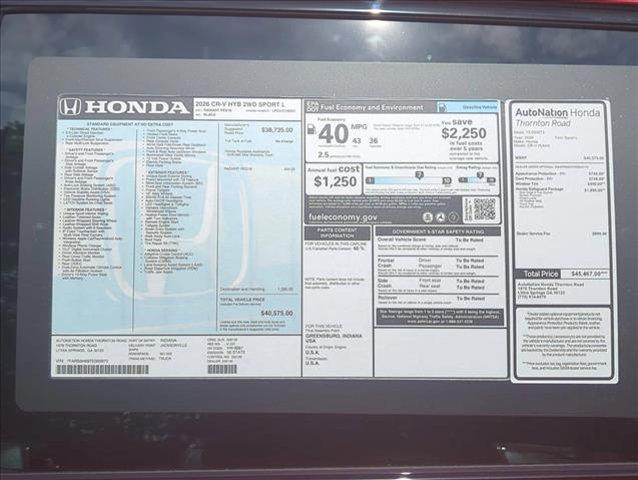 Photo of 2026 Radiant Red Metallic Honda CR-V Hybrid