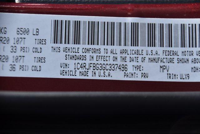 Photo of 2016 Velvet Red Pearlcoat Jeep Grand Cherokee
