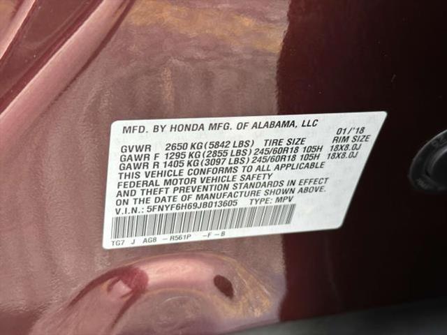 Photo of 2018 Deep Scarlet Pearl Honda Pilot