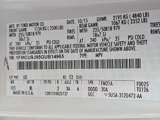 Photo of 2016 Titanium Ford Escape