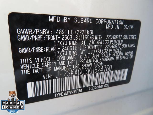 Photo of 2019 Crystal White Pearl Subaru Forester