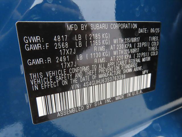 Photo of 2025 Blue Subaru Crosstrek