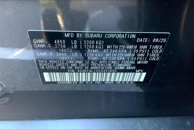Photo of 2025 Magnetite Gray Metallic Subaru Outback