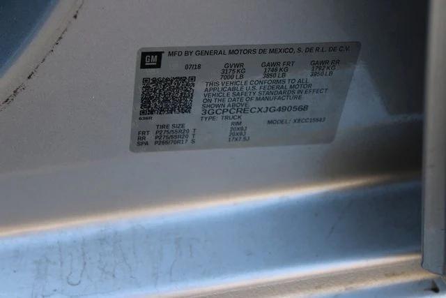 Photo of 2018 Silver Ice Metallic Chevrolet Silverado 1500