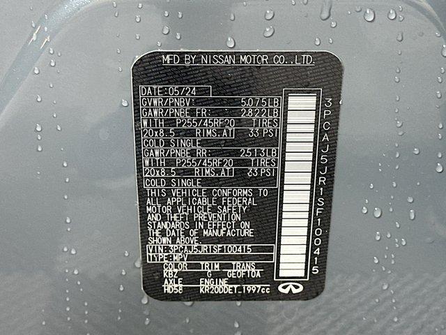 Photo of 2025 Slate Gray INFINITI QX55