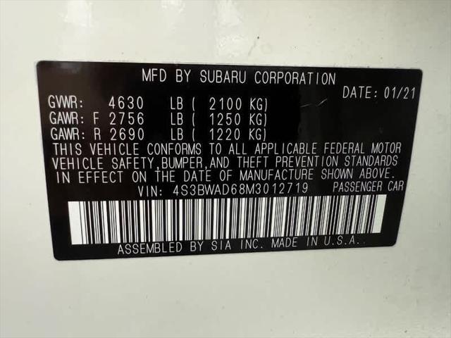 Photo of 2021 Crystal White Pearl Subaru Legacy