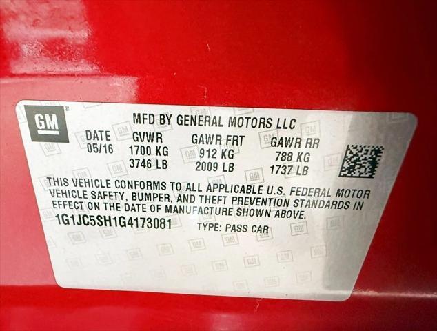 Photo of 2016 Red Chevrolet Sonic