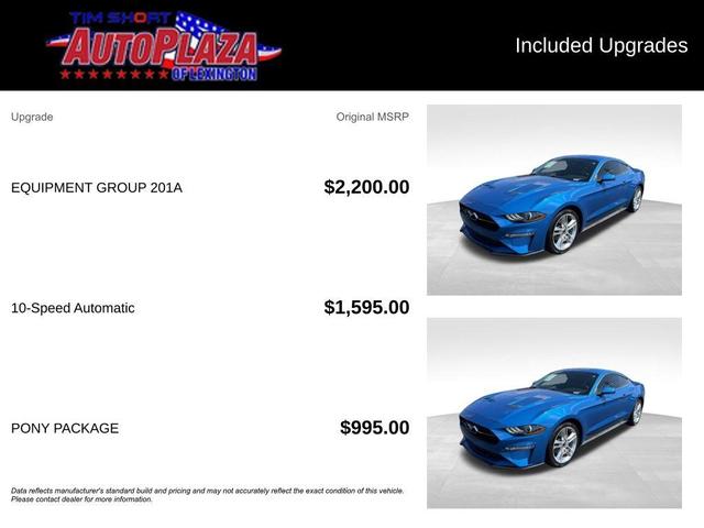 Photo of 2020 Blue Ford Mustang
