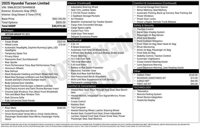 Photo of 2025 Gray Hyundai TUCSON