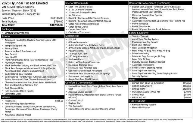 Photo of 2025 Phantom Black Hyundai TUCSON