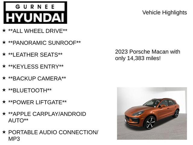 Photo of 2023 Papaya Metallic Porsche Macan