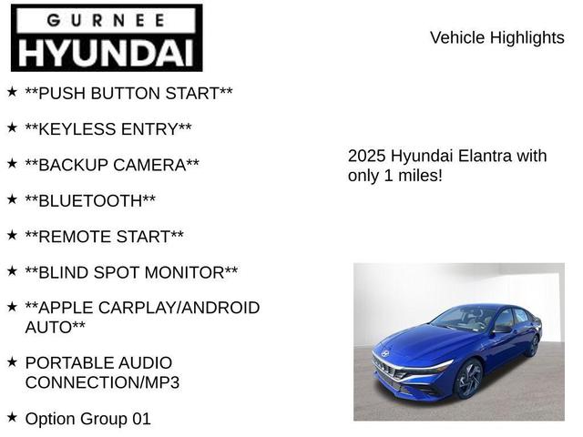 Photo of 2025 Intense Blue Hyundai ELANTRA