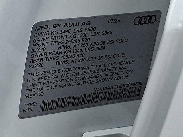Photo of 2025 Glacier White Metallic Audi Q5