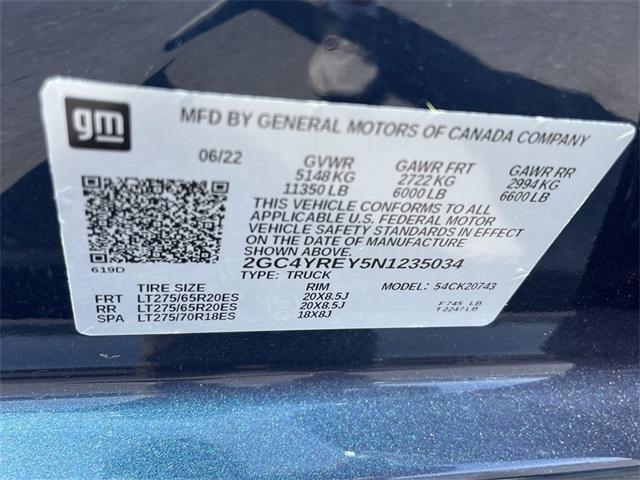 Photo of 2022 Northsky Blue Metallic Chevrolet Silverado 2500