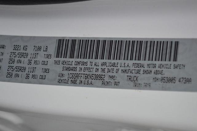 Photo of 2019 Bright White Clearcoat RAM 1500