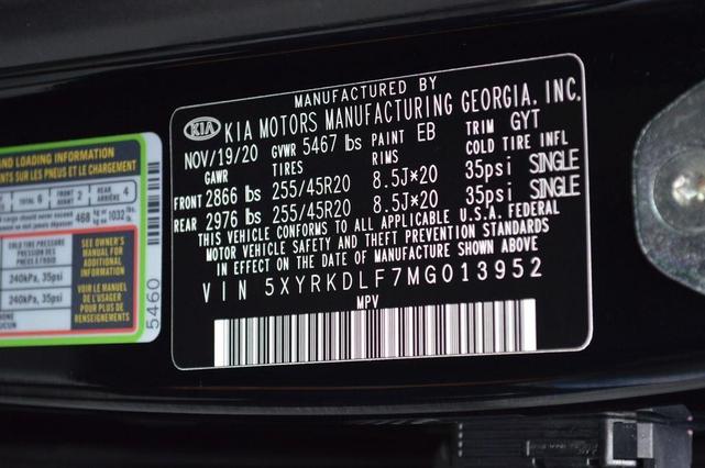Photo of 2021 Ebony Black Kia Sorento