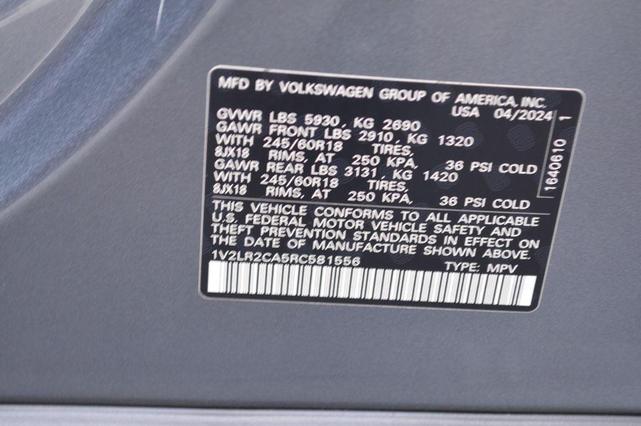 Photo of 2024 Platinum Gray Metallic Volkswagen Atlas