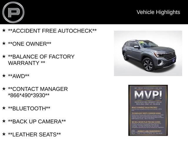 Photo of 2024 Platinum Gray Metallic Volkswagen Atlas