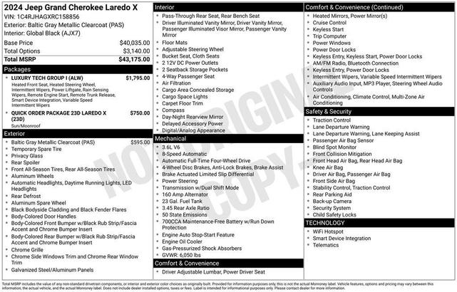 Photo of 2024 Metallic Jeep Grand Cherokee