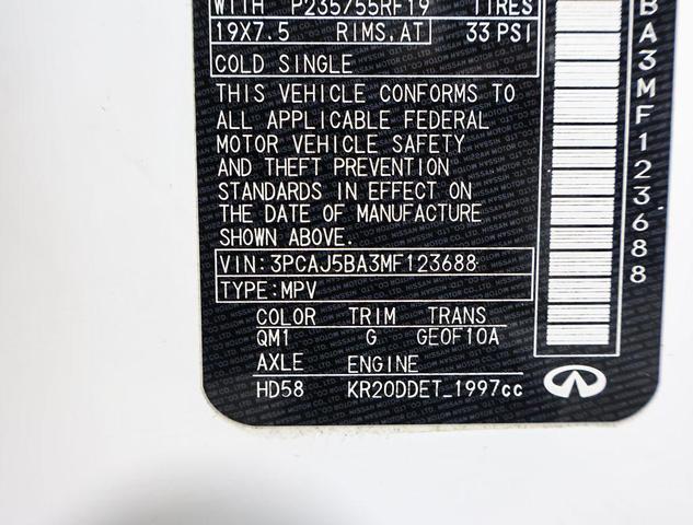 Photo of 2021 Lunar White INFINITI QX50