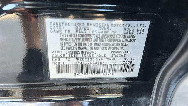 Photo of 2021 Black Nissan Sentra