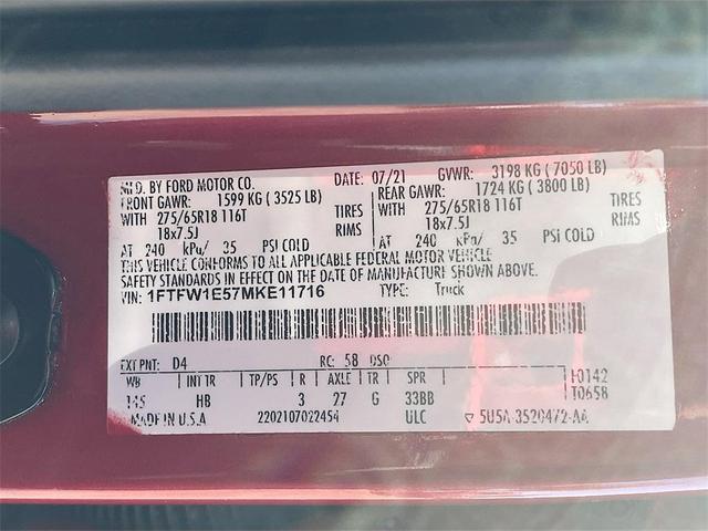 Photo of 2021 Red Metallic Ford F-150