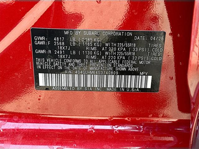 Photo of 2025 Lithium Red Pearl Subaru Crosstrek