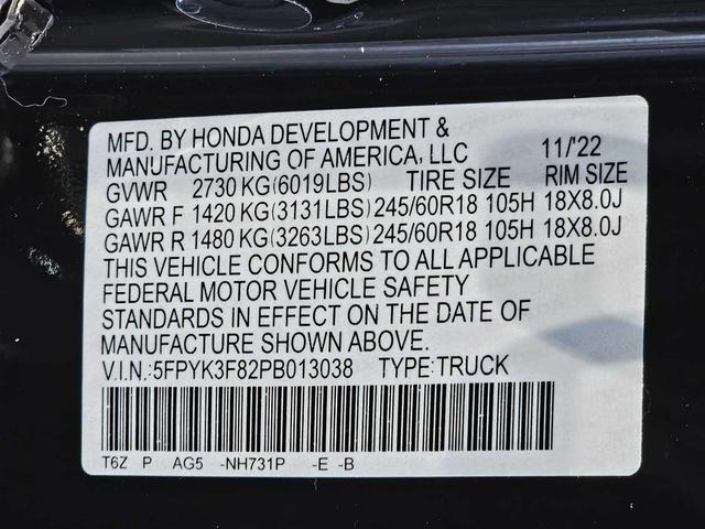 Photo of 2023 Crystal Black Pearl Honda Ridgeline