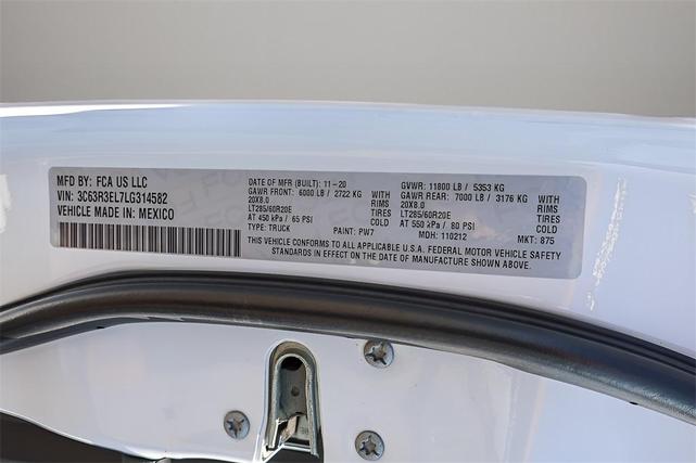Photo of 2020 Bright White Clearcoat RAM 3500