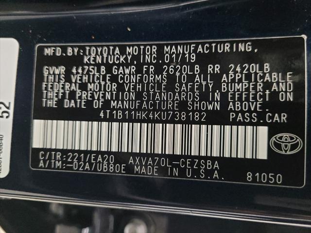 Photo of 2019 Blue Toyota Camry