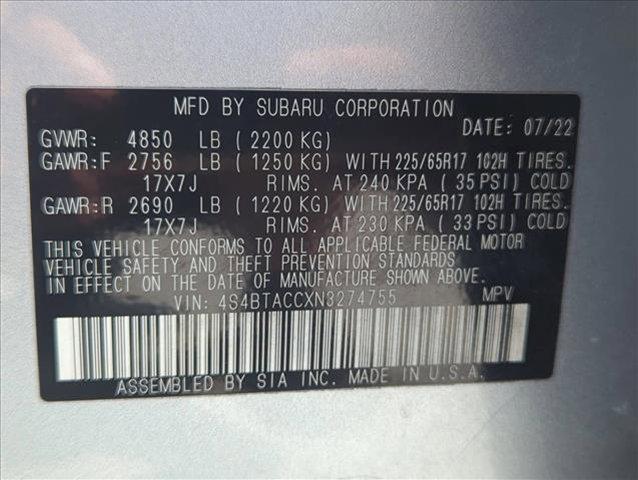 Photo of 2022 Ice Silver Metallic Subaru Outback