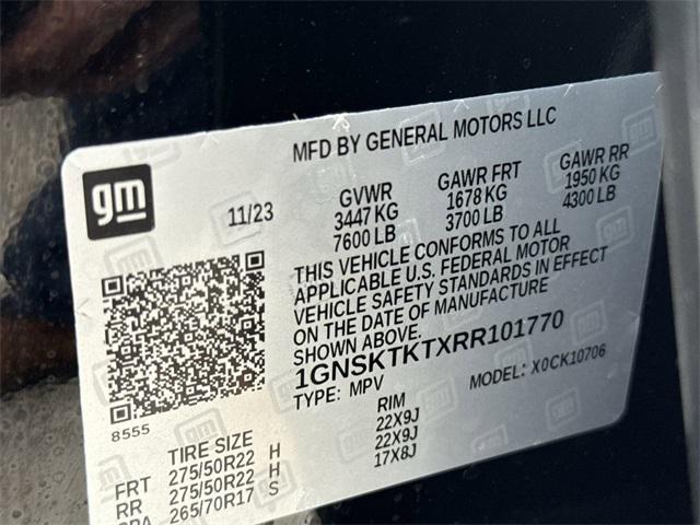 Photo of 2024 Black Chevrolet Tahoe
