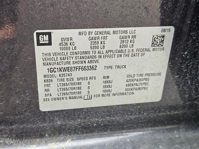 Photo of 2015 Tungsten Metallic Chevrolet Silverado 2500