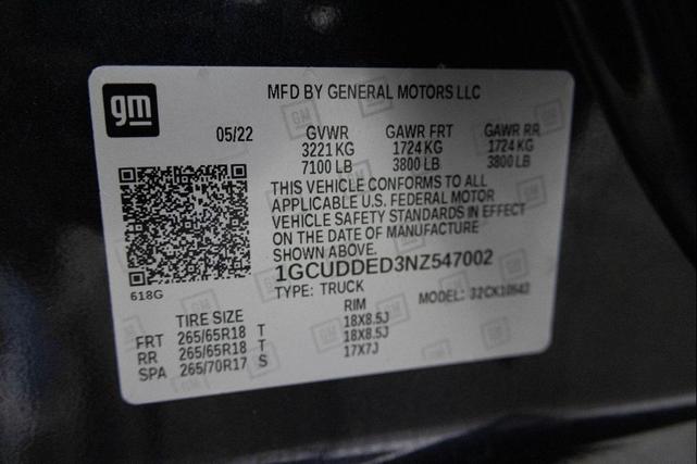 Photo of 2022 Dark Ash Metallic Chevrolet Silverado 1500