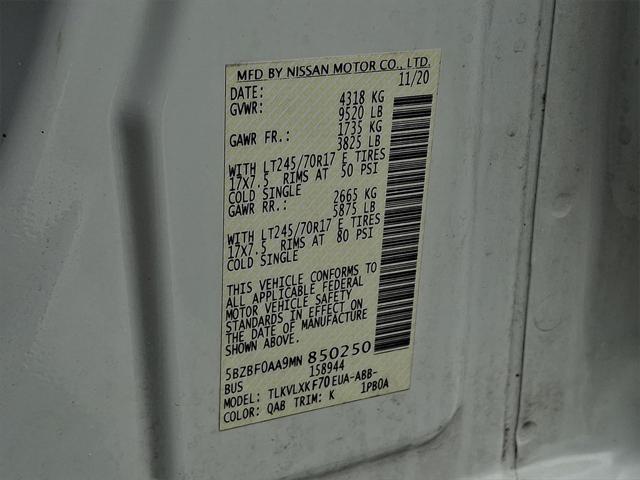 Photo of 2021 Pearl White Nissan NV Passenger NV3500 HD