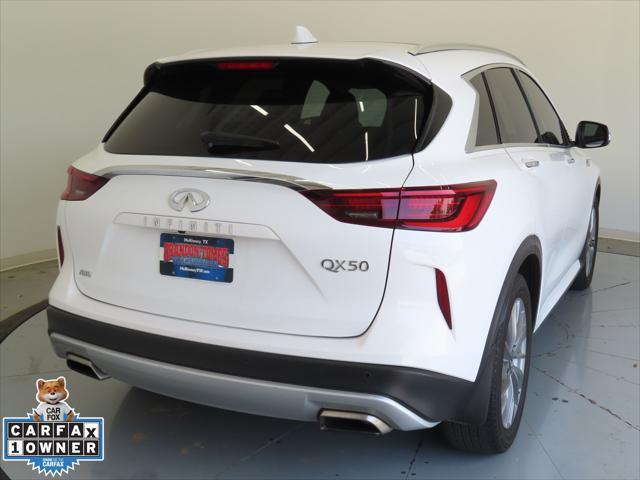 Photo of 2023 Lunar White INFINITI QX50