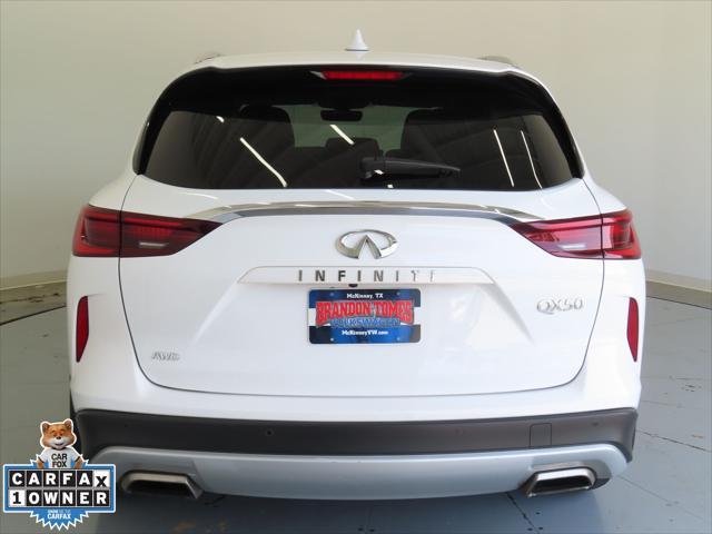 Photo of 2023 Lunar White INFINITI QX50