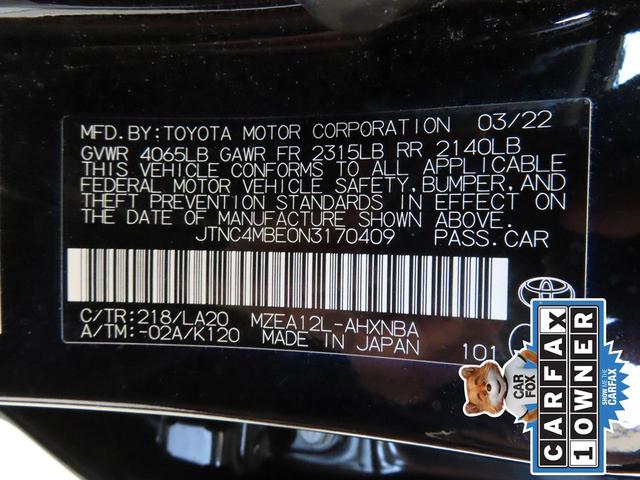 Photo of 2022 Midnight Black Metallic Toyota Corolla