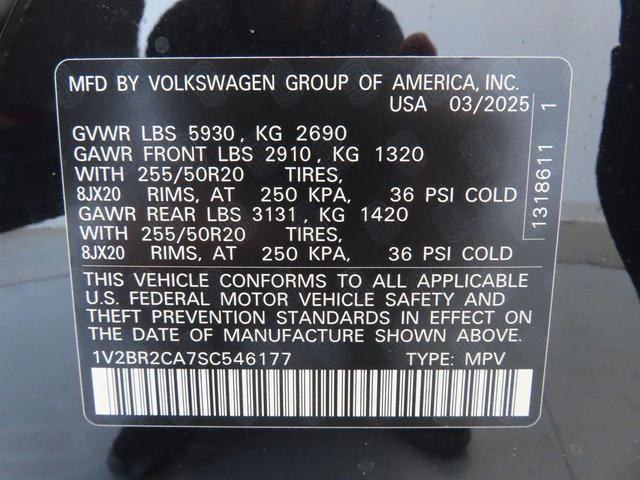 Photo of 2025 Deep Black Pearl Volkswagen Atlas