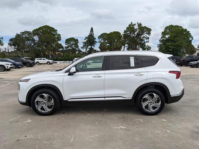 Photo of 2021 Quartz White Hyundai SANTA FE