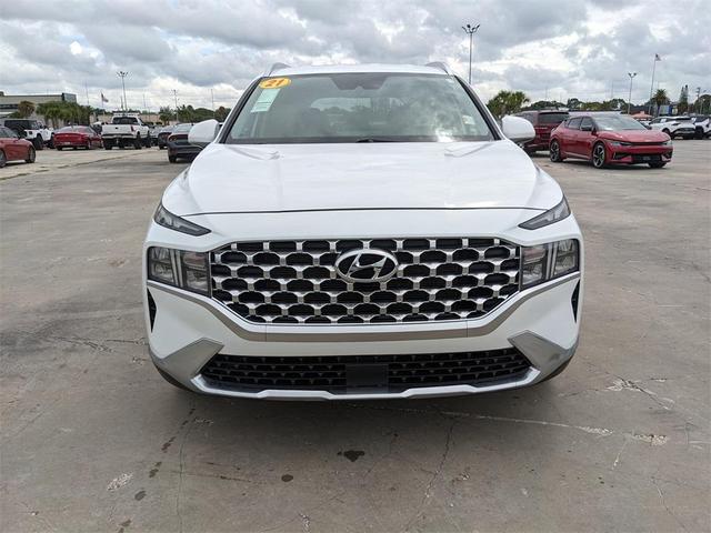 Photo of 2021 Quartz White Hyundai SANTA FE