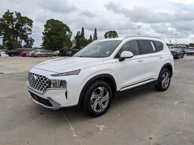 Photo of 2021 Quartz White Hyundai SANTA FE