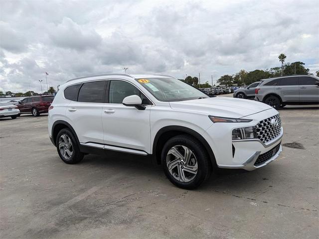 Photo of 2021 Quartz White Hyundai SANTA FE