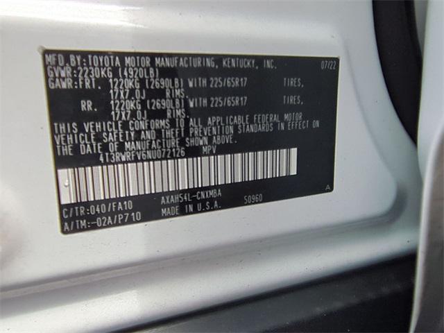 Photo of 2022 White Toyota RAV4 Hybrid