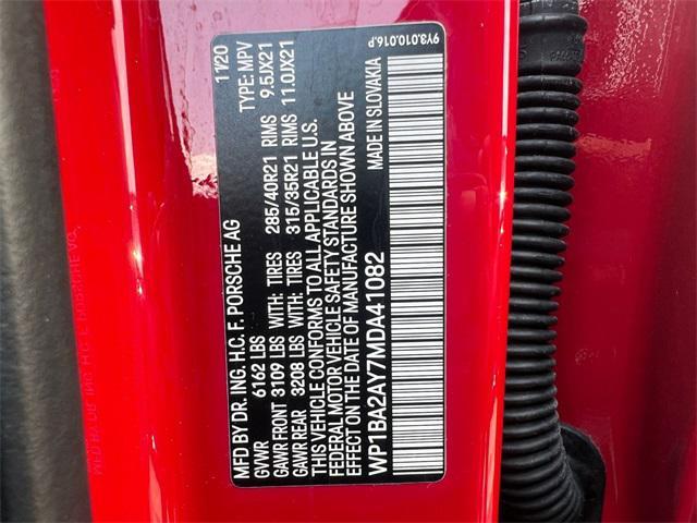 Photo of 2021 Carmine Red Porsche Cayenne